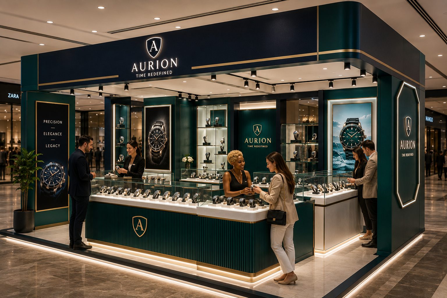AURION konsept tasarımı — Detay ve ürün sunumu