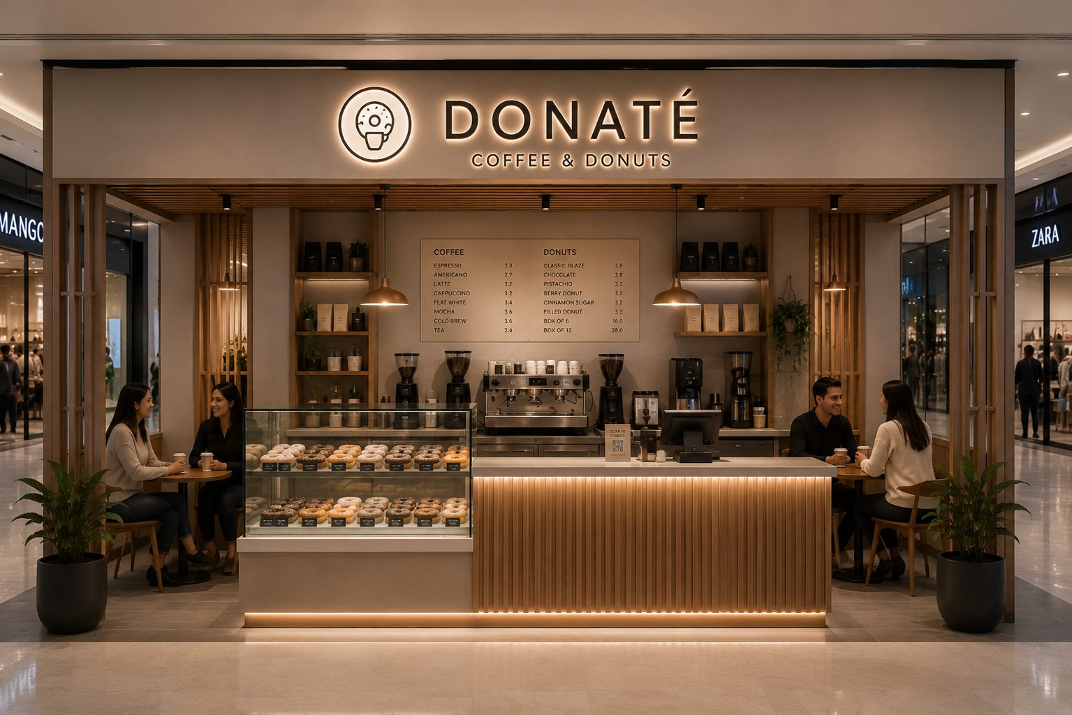 DONATÉ konsept tasarımı — Detay ve atmosfer