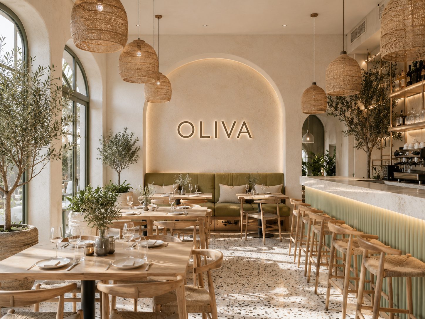 Oliva restoran konsept tasarımı
